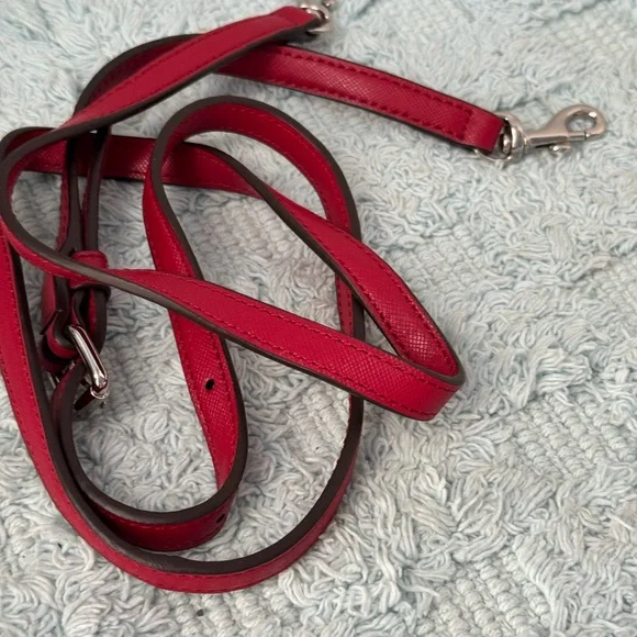 Coach Red Leather Satchel - Picture 7 of 10